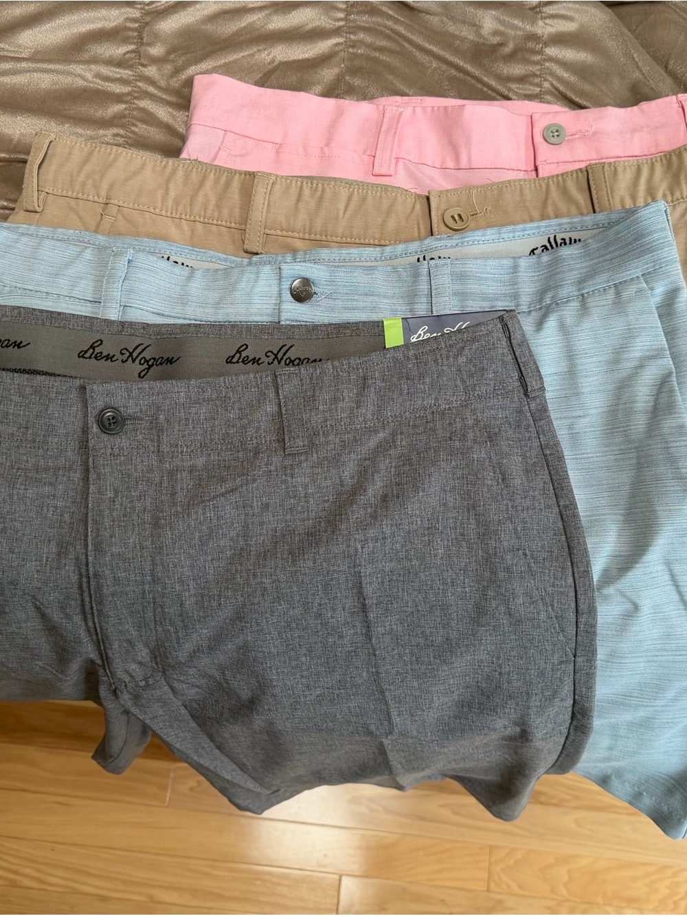 Hogan Men’s Pink, Tan, Light Blue & Gray Boxers Set